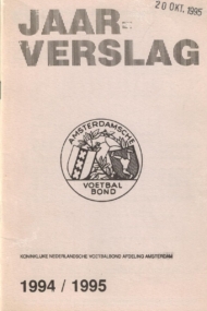 KNVB Jaarverslag Afd. Amsterdam 1994-1995