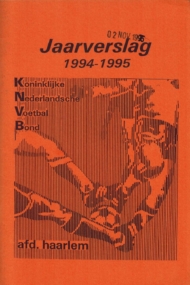 KNVB Jaarverslag Afd. Haarlem 1994-1995