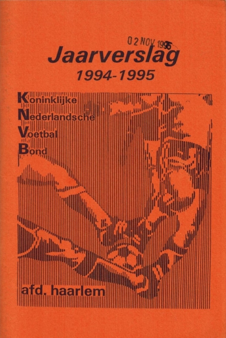 KNVB Jaarverslag Afd. Haarlem 1994-1995